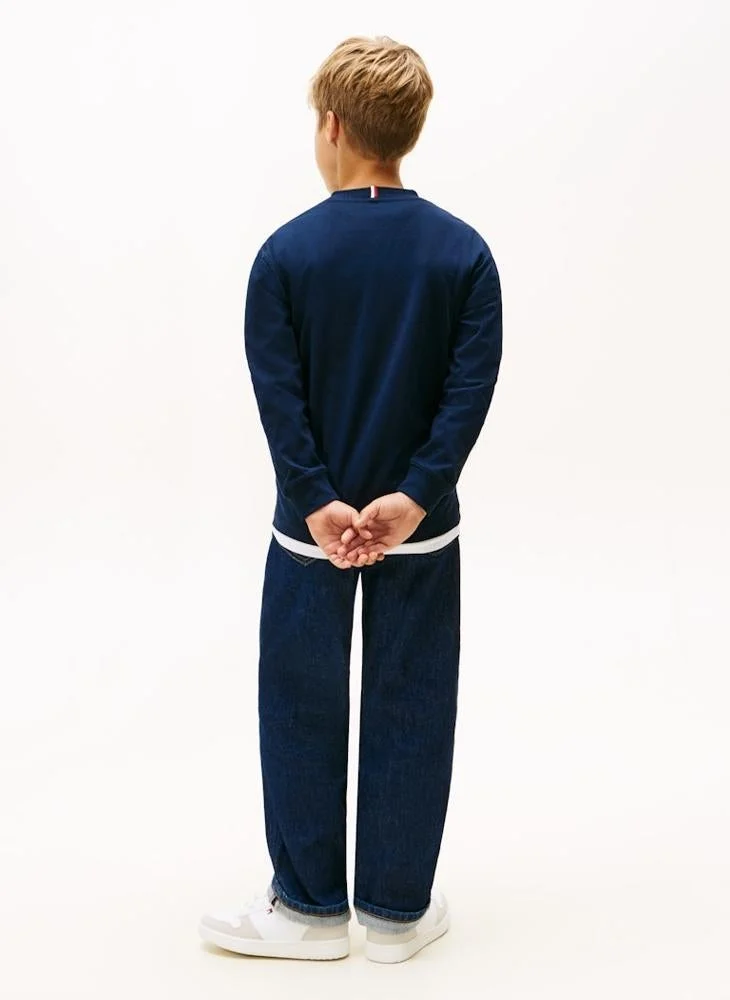 TOMMY HILFIGER Kids Monotype Print T-Shirt